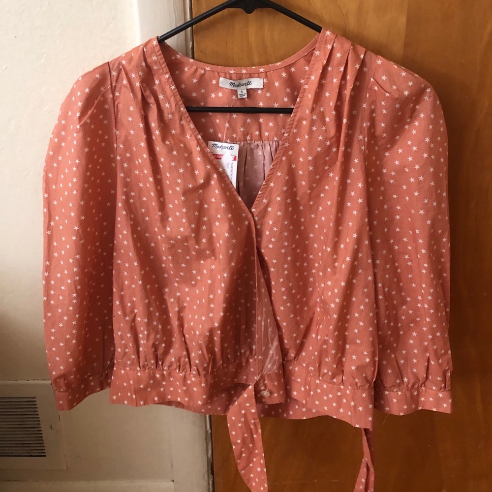 Madewell cropped tie top
